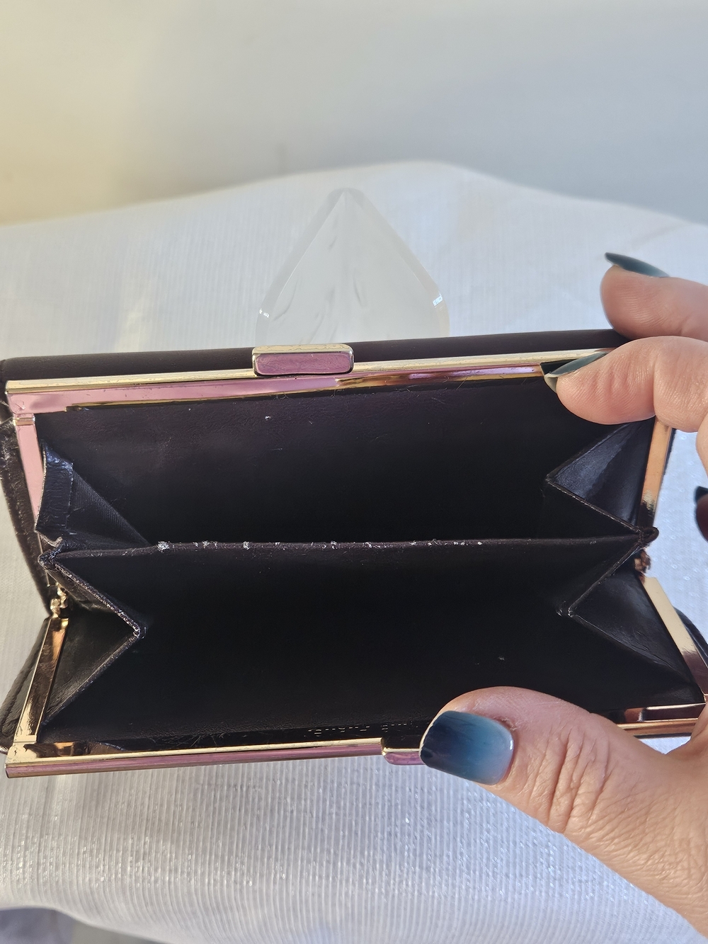 Etienne Aigner Wallet with Gold "A" Accent - Picture 4 of 12